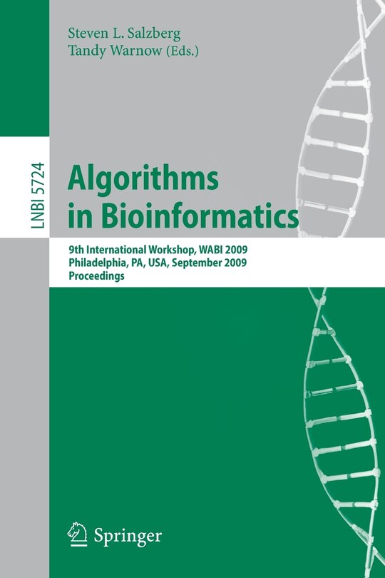 Front cover_Algorithms in Bioinformatics