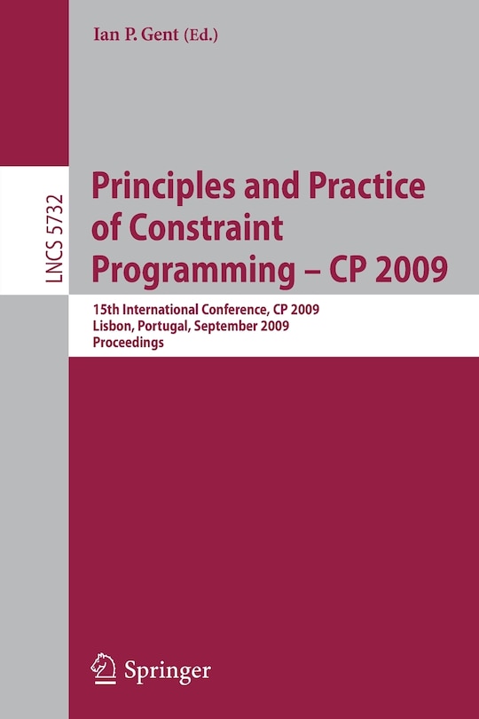 Front cover_Principles and Practice of Constraint Programming - CP 2009