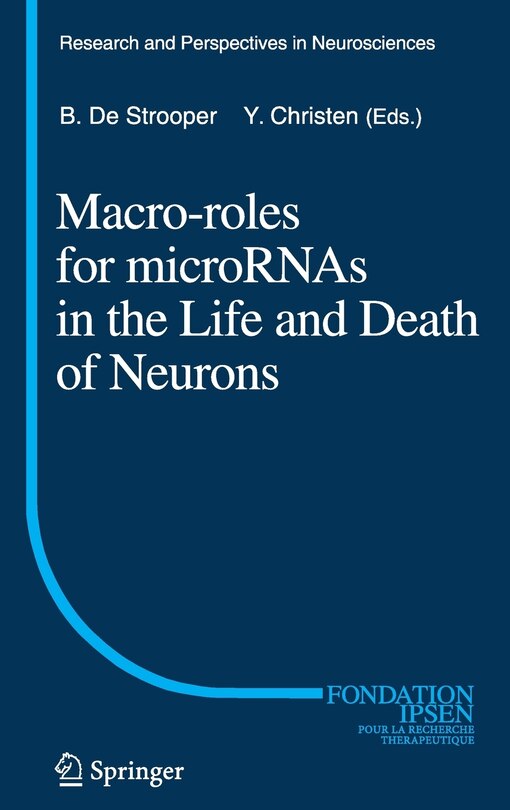 Couverture_Macro Roles for MicroRNAs in the Life and Death of Neurons