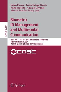 Front cover_Biometric ID Management and Multimodal Communication