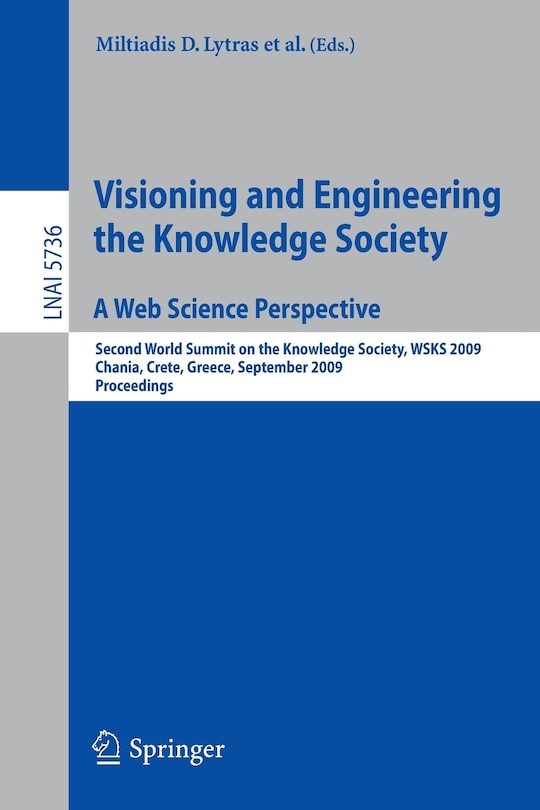 Couverture_Visioning and Engineering the Knowledge Society - A Web Science Perspective
