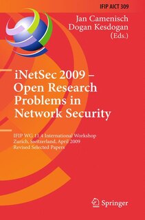 Front cover_iNetSec 2009 - Open Research Problems in Network Security