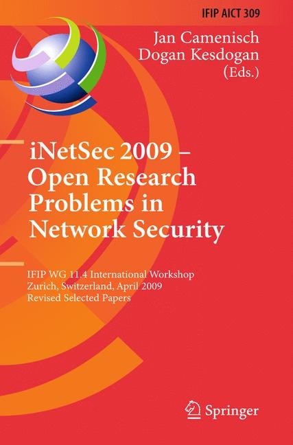 Front cover_iNetSec 2009 - Open Research Problems in Network Security