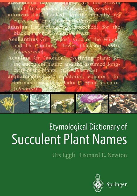 Couverture_Etymological Dictionary of Succulent Plant Names