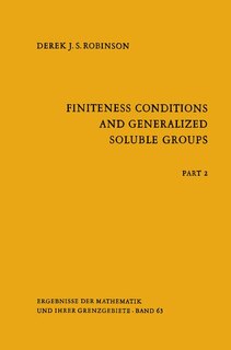 Front cover_Finiteness Conditions and Generalized Soluble Groups