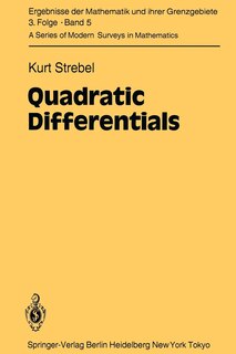Front cover_Quadratic Differentials