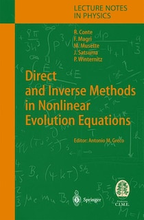 Front cover_Direct and Inverse Methods in Nonlinear Evolution Equations