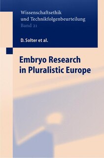 Front cover_Embryo Research in Pluralistic Europe