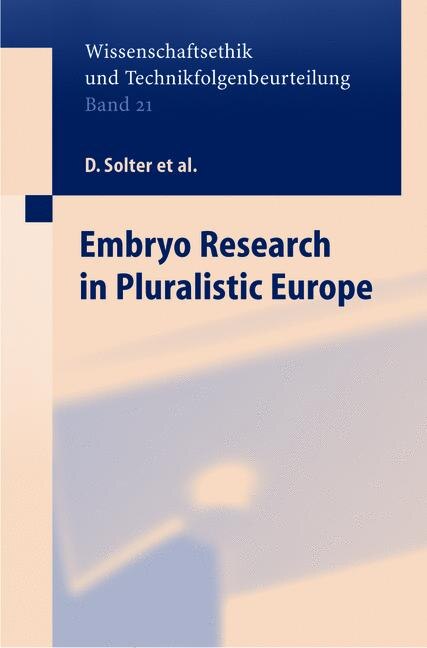 Front cover_Embryo Research in Pluralistic Europe