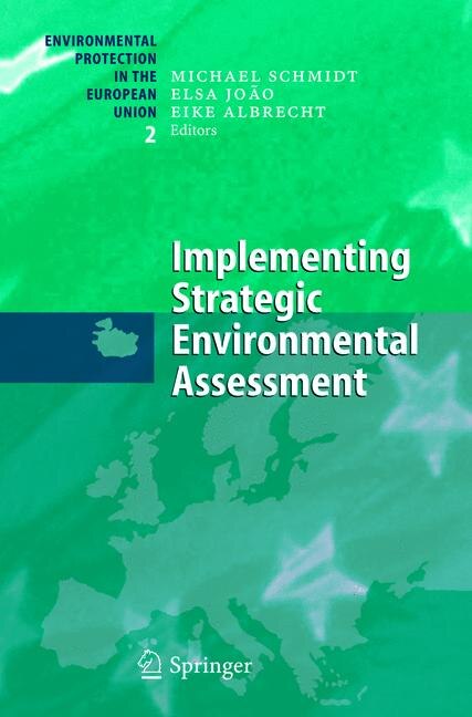 Couverture_Implementing Strategic Environmental Assessment