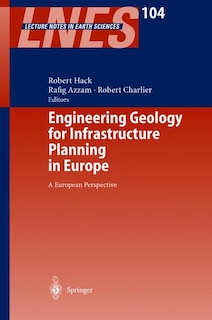 Couverture_Engineering Geology for Infrastructure Planning in Europe