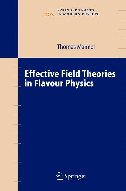 Front cover_Effective Field Theories in Flavour Physics