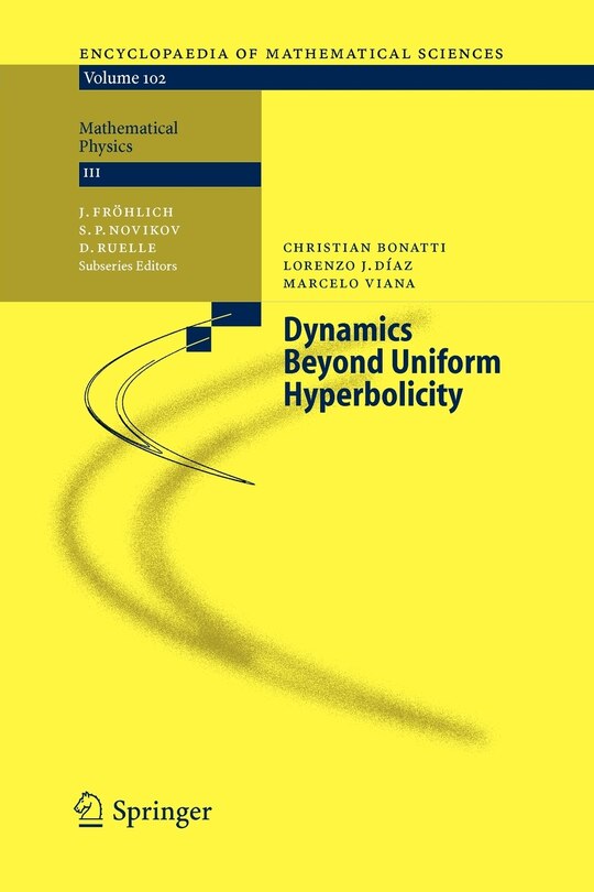 Front cover_Dynamics Beyond Uniform Hyperbolicity
