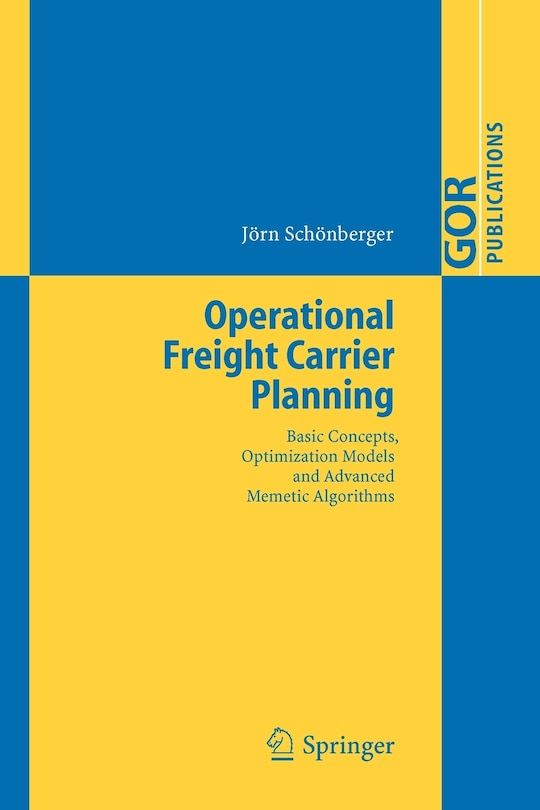 Couverture_Operational Freight Carrier Planning