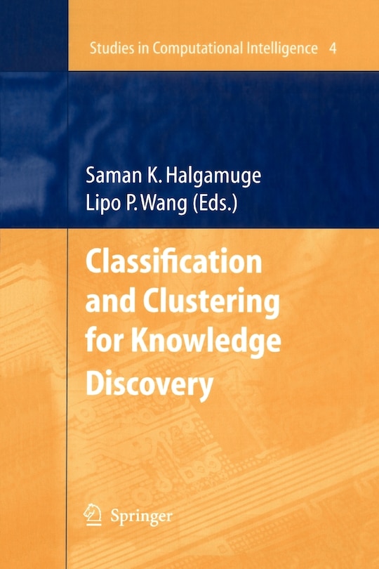 Front cover_Classification and Clustering for Knowledge Discovery