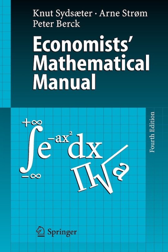 Front cover_Economists' Mathematical Manual
