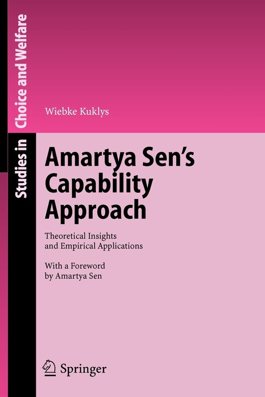 Couverture_Amartya Sen's Capability Approach