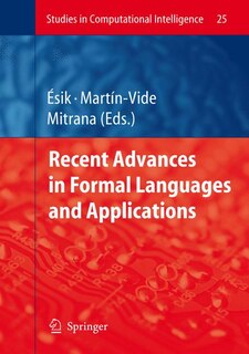 Couverture_Recent Advances in Formal Languages and Applications