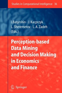 Front cover_Perception-based Data Mining and Decision Making in Economics and Finance