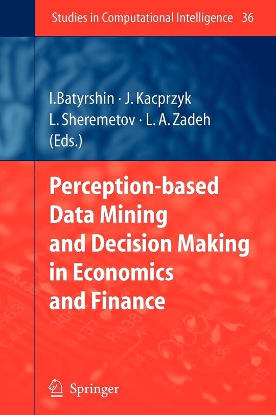 Front cover_Perception-based Data Mining and Decision Making in Economics and Finance