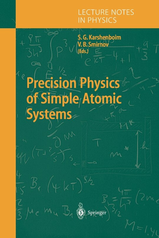 Front cover_Precision Physics of Simple Atomic Systems