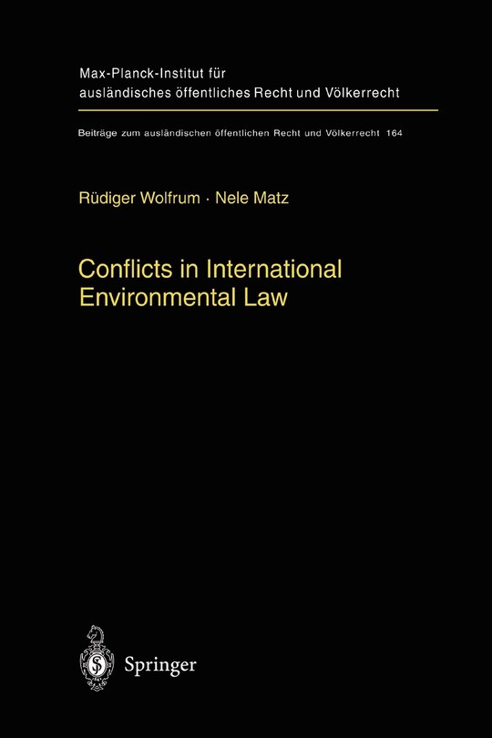 Conflicts in International Environmental Law