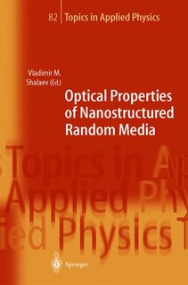 Couverture_Optical Properties of Nanostructured Random Media