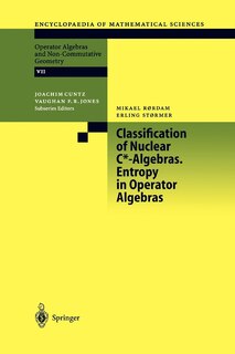 Couverture_Classification of Nuclear C*-Algebras. Entropy in Operator Algebras