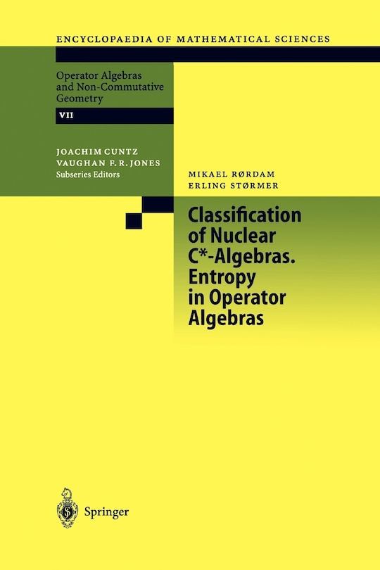 Couverture_Classification of Nuclear C*-Algebras. Entropy in Operator Algebras