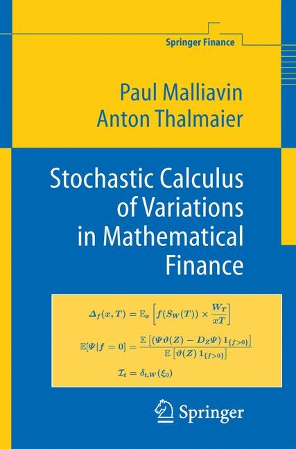 Front cover_Stochastic Calculus of Variations in Mathematical Finance