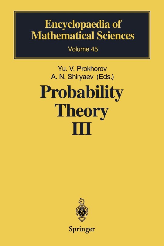Front cover_Probability Theory III