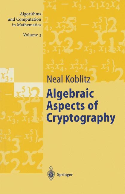 Front cover_Algebraic Aspects of Cryptography