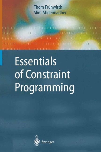 Front cover_Essentials of Constraint Programming