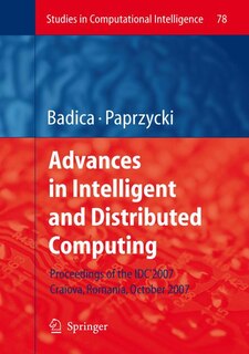 Front cover_Advances in Intelligent and Distributed Computing