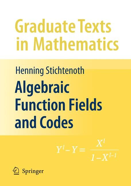 Front cover_Algebraic Function Fields and Codes