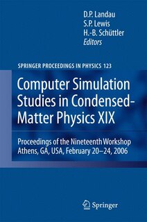 Front cover_Computer Simulation Studies in Condensed-Matter Physics XIX
