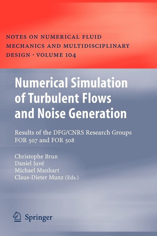 Couverture_Numerical Simulation of Turbulent Flows and Noise Generation