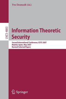 Front cover_Information Theoretic Security