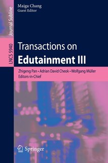 Front cover_Transactions on Edutainment III