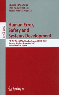 Front cover_Human Error, Safety and Systems Development
