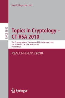 Front cover_Topics in Cryptology - CT-RSA 2010