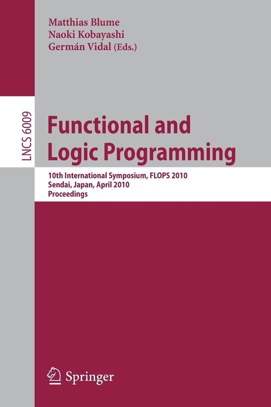 Front cover_Functional and Logic Programming