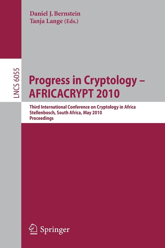 Couverture_Progress in Cryptology - AFRICACRYPT 2010