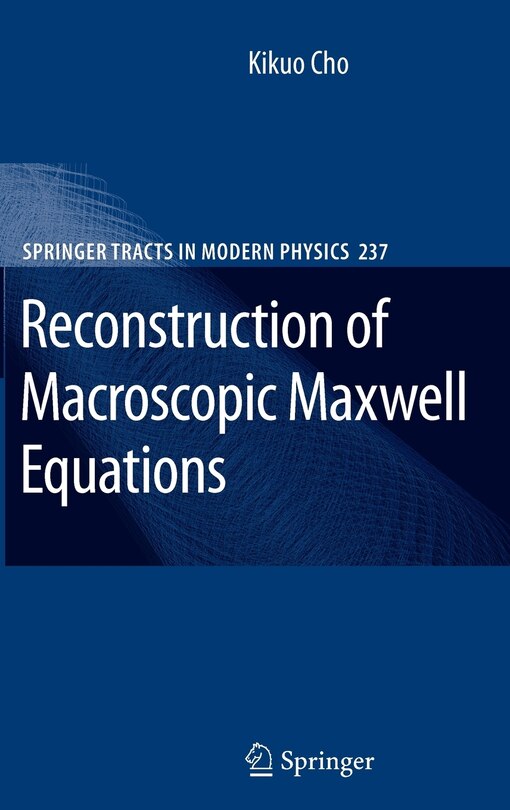 Front cover_Reconstruction of Macroscopic Maxwell Equations