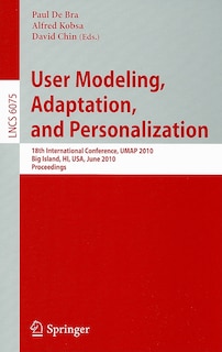 Front cover_User Modeling, Adaptation, and Personalization