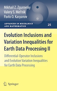 Couverture_Evolution Inclusions and Variation Inequalities for Earth Data Processing II