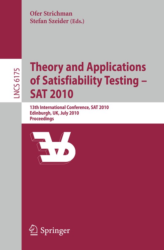 Couverture_Theory and Applications of Satisfiability Testing - SAT 2010