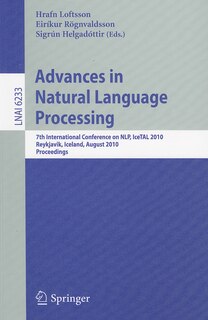 Front cover_Advances in Natural Language Processing