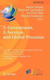 Couverture_E-Government, E-Services and Global Processes