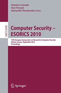 Couverture_Computer Security - ESORICS 2010
